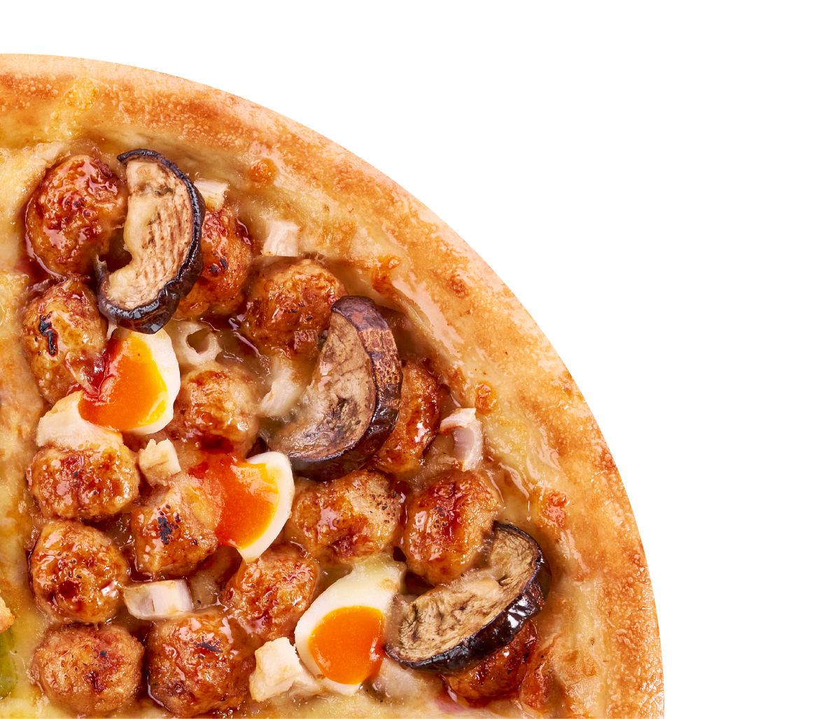 鶏ん家焼きつくねピザ