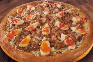 【NEW】【月見ピザフェア】とろ～りチーズのてりたまバーグの写真